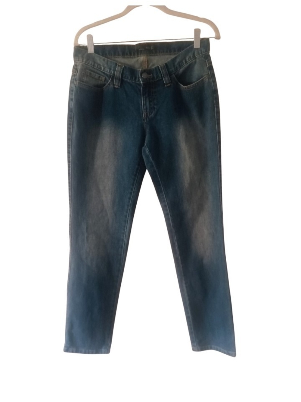 Prana Womens Skinny Jeans In Dark Blue Wash Size 4/27